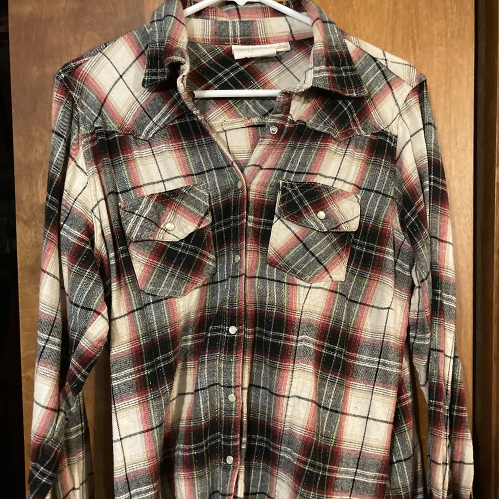 Western button down.